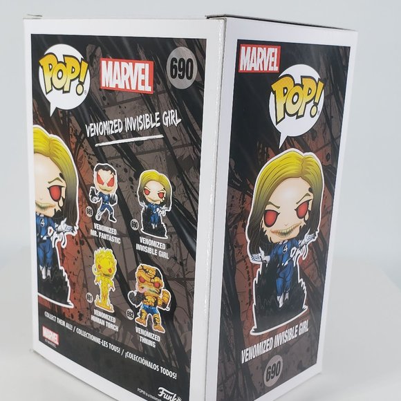 Funko Pop Marvel Venom 690 VENOMIZED INVISIBLE GIRL Gamestop Exclusive MIB - Picture 8 of 14